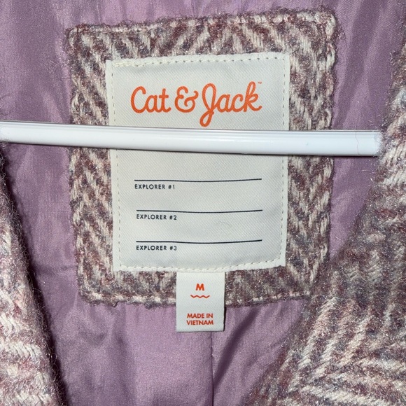 Girls Faux Wool Jacket - Picture 4 of 6